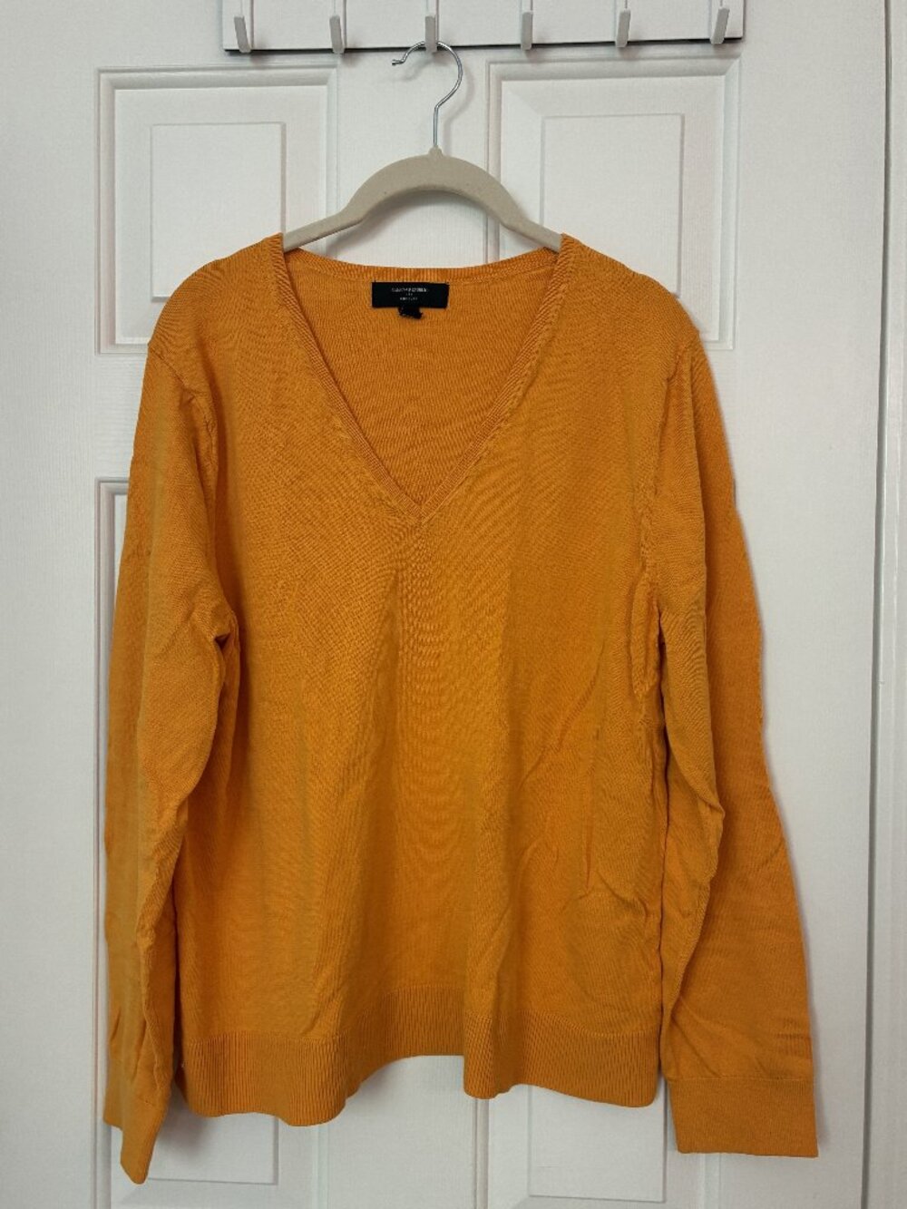 Banana Republic V-Neck Forever Sweater Marigold